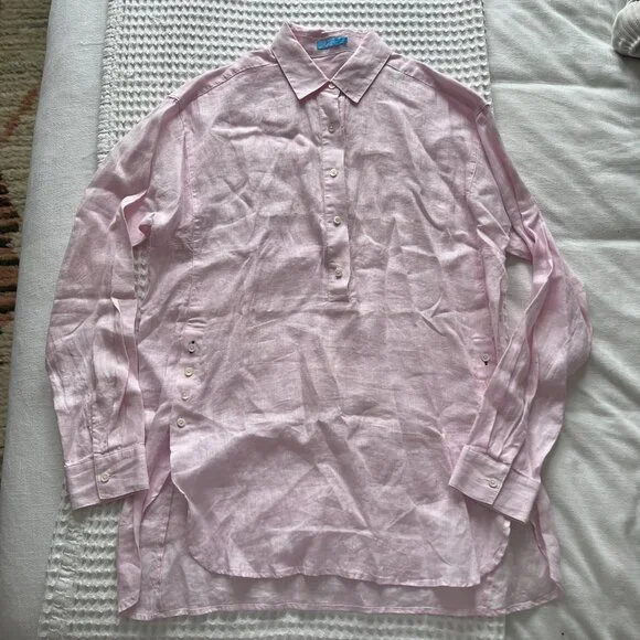 NWOT J.Mclaughlin Fallon Linen Popover Shirt - Picture 5 of 10